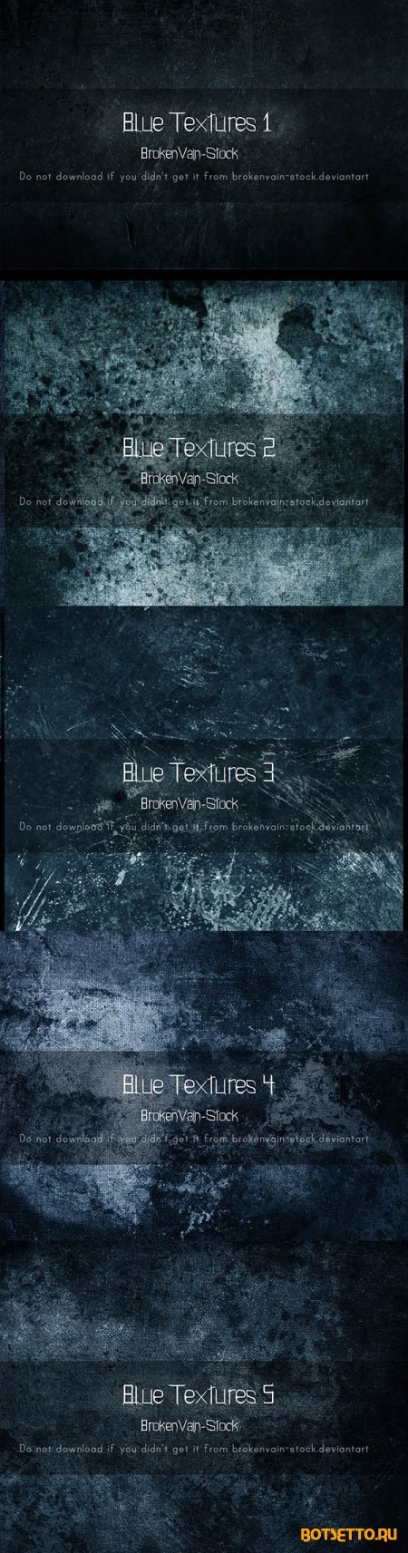 BrokenVain Stock - Blue Textures
