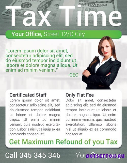 Tax time flyer