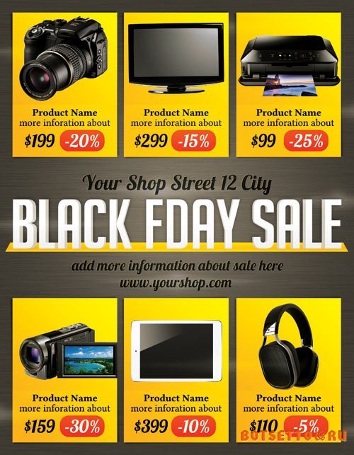 Black fday sale flyer