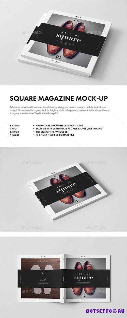 Square Magazine / Brochure Mock-up