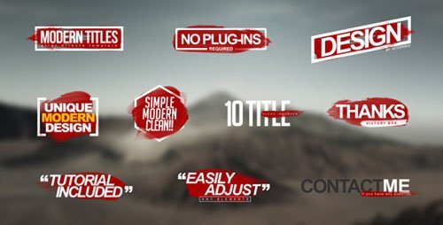 Modern Titles 17774181 - Project for After Effects (Videohive)