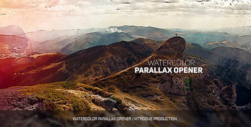 Watercolor Parallax Opener - Project for After Effects (Videohive)