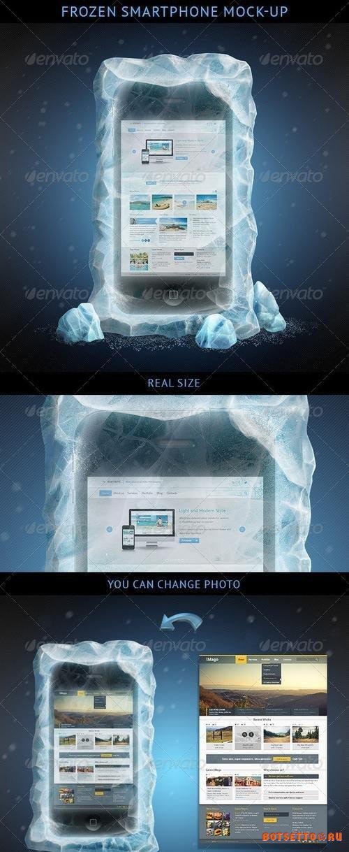 Frozen Smartphone Mockup