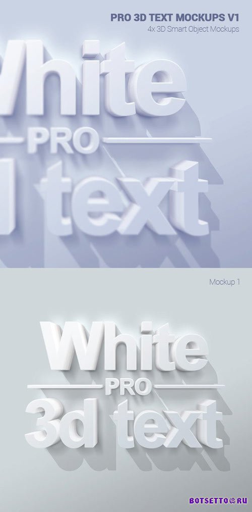 Pro 3D Text Mockups V1v