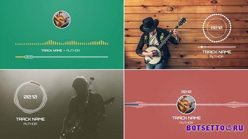 Flat Music Visualizers 35888 - After Effects Templates