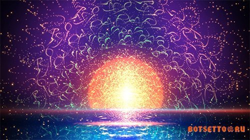 Particle Sunset Waves