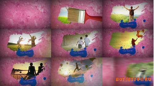 Brush Slideshow - After Effects Templates